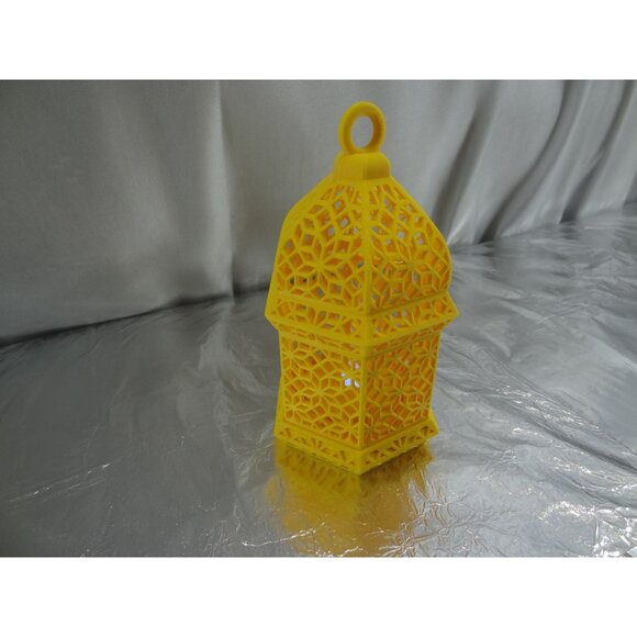 Yellow Moroccan Style tea light LED Decorative Lantern - Picture 8 of 11